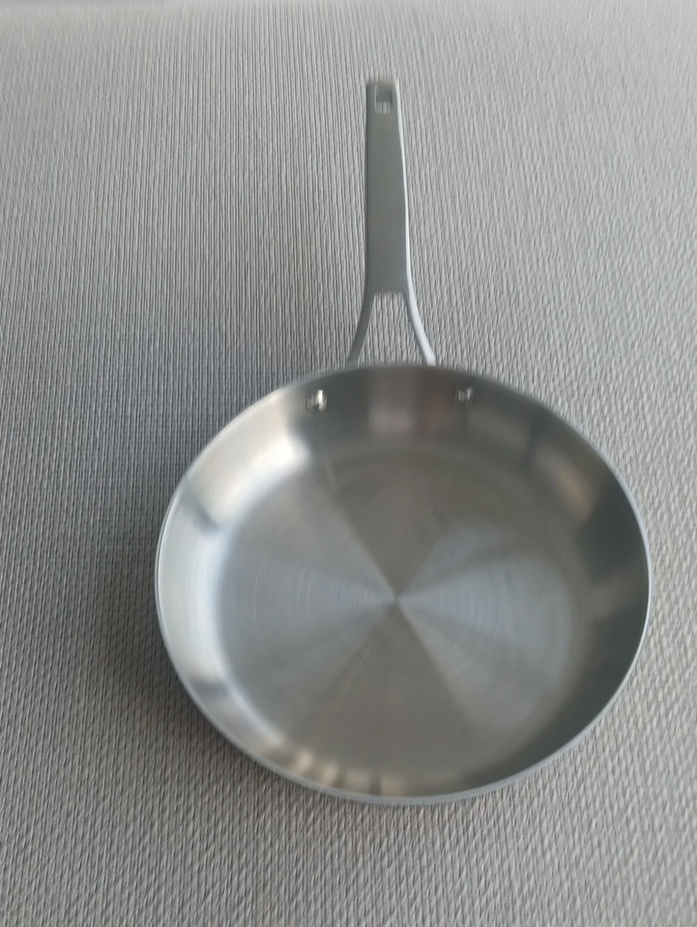 Calphalon Stainless Steel Skillet with Brushed Silver Finish